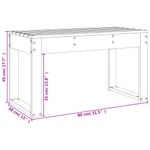 Casa si Gradina - Gradina si terasa - Mobilier exterior - Bancute de gradina - Banca de gradina, maro miere, 80x38x45 cm, lemn masiv de pin - Infinity.ro