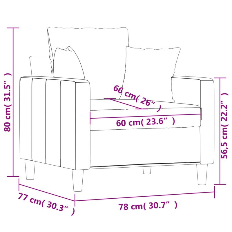 Casa si Gradina - Mobilier - Canapele si coltare - Canapele - Canapea de o persoana, Albastru, 60 cm, catifea - Infinity.ro