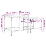 Casa si Gradina - Mobilier - Mese si birouri - Masute de cafea - Mese suprapuse de cafea, 2 buc, stejar afumat, lemn prelucrat - Infinity.ro