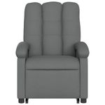 Ingrijire personala si Cosmetice - Sanatate si wellness - Articole wellness - Fotolii de masaj - Fotoliu electric masaj rabatabil cu ridicare, gri inchis textil - Infinity.ro