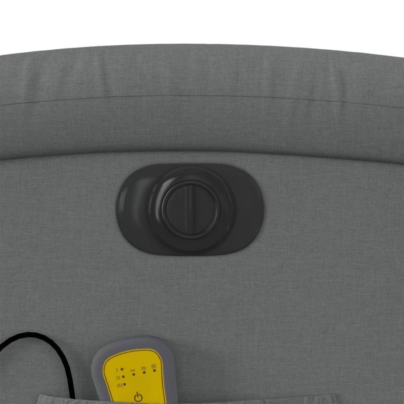 Ingrijire personala si Cosmetice - Sanatate si wellness - Articole wellness - Fotolii de masaj - Fotoliu electric masaj rabatabil cu ridicare, gri inchis textil - Infinity.ro