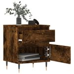 Casa si Gradina - Mobilier - Comode si corpuri - Noptiere - Noptiere, 2 buc., stejar fumuriu, 40x35x50 cm, lemn compozit - Infinity.ro