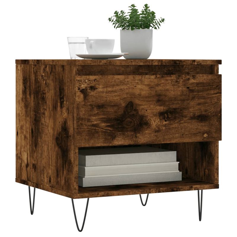 Casa si Gradina - Mobilier - Mese si birouri - Masute de cafea - Masute de cafea 2 buc. stejar fumuriu 50x46x50 cm lemn compozit - Infinity.ro