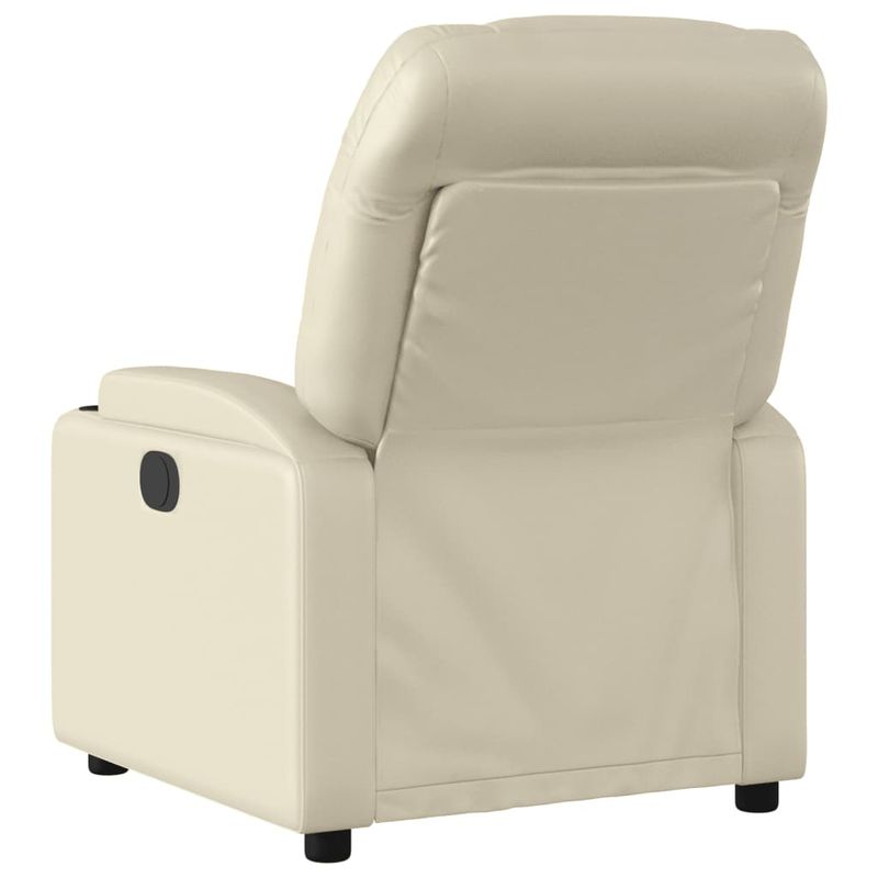 Casa si Gradina - Mobilier - Scaune si fotolii - Fotolii - Fotoliu rabatabil electric, crem, piele ecologica - Infinity.ro