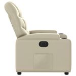 Casa si Gradina - Mobilier - Scaune si fotolii - Fotolii - Fotoliu rabatabil electric, crem, piele ecologica - Infinity.ro