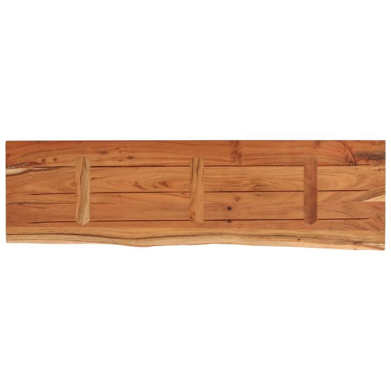 Casa si Gradina - Mobilier - Biblioteci si rafturi - Rafturi - Raft perete 90x30x2,5 cm dreptunghiular lemn acacia margine vie - Infinity.ro