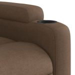 Casa si Gradina - Mobilier - Scaune si fotolii - Fotolii - Fotoliu rabatabil electric, maro, material textil - Infinity.ro
