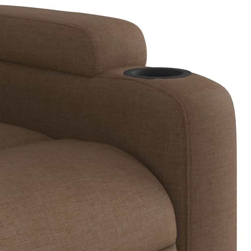 Casa si Gradina - Mobilier - Scaune si fotolii - Fotolii - Fotoliu rabatabil electric, maro, material textil - Infinity.ro