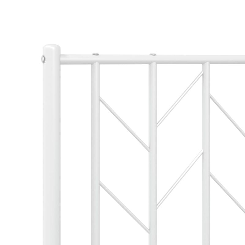 Casa si Gradina - Mobilier - Paturi si accesorii - Accesorii paturi - Tablie de pat metalica, alb, 75 cm - Infinity.ro
