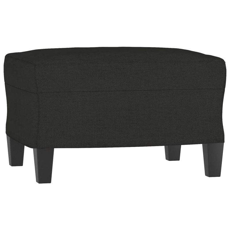 Casa si Gradina - Mobilier - Scaune si fotolii - Fotolii - Fotoliu canapea cu taburet, negru, 60 cm, material textil - Infinity.ro