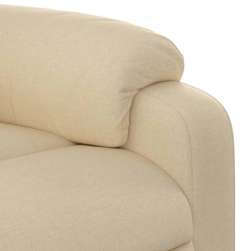 Casa si Gradina - Mobilier - Scaune si fotolii - Fotolii - Fotoliu rabatabil cu ridicare pe verticala, crem, textil - Infinity.ro