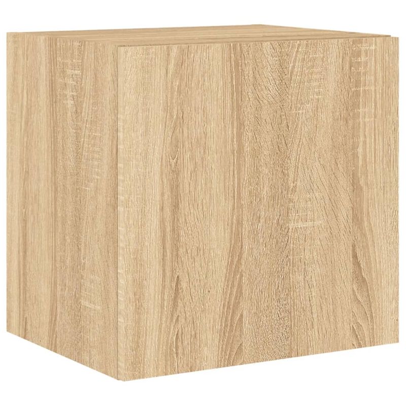 Casa si Gradina - Mobilier - Comode si corpuri - Comode - Comoda TV de perete cu lumini LED, stejar sonoma, 40,5x35x40 cm - Infinity.ro