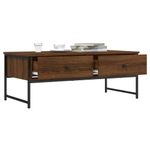 Casa si Gradina - Mobilier - Mese si birouri - Masute de cafea - Masuta de cafea, stejar maro, 101x49x39,5 cm, lemn prelucrat - Infinity.ro