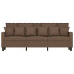 Casa si Gradina - Mobilier - Canapele si coltare - Canapele - Canapea cu 3 locuri, maro, 180 cm, material textil - Infinity.ro