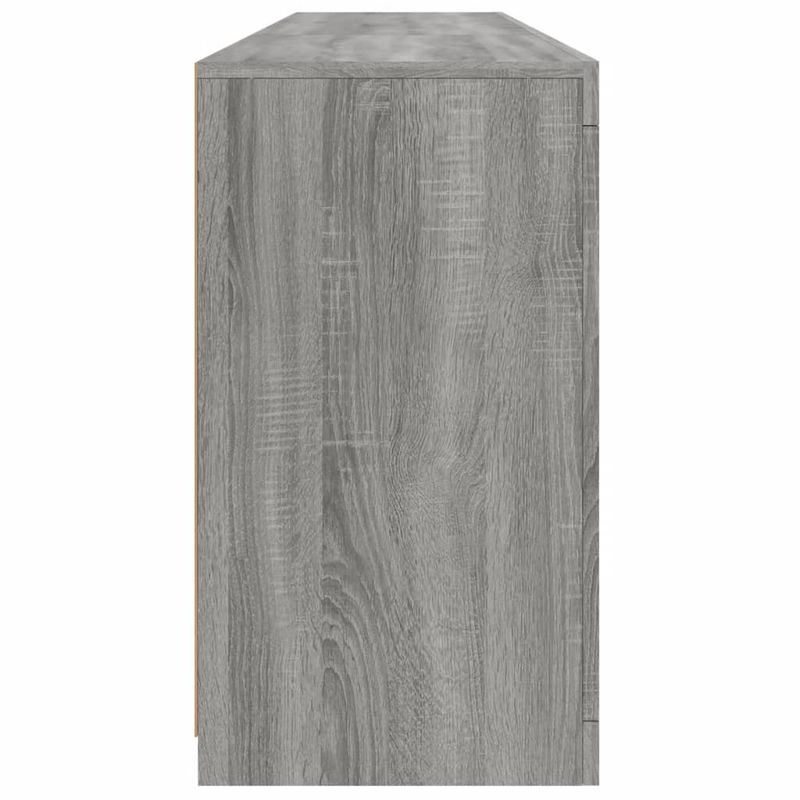 Casa si Gradina - Mobilier - Comode si corpuri - Comode - Servanta cu lumini LED, gri sonoma, 162x37x67 cm - Infinity.ro