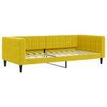Casa si Gradina - Mobilier - Paturi si accesorii - Paturi - Pat de zi cu saltea, galben, 90x200 cm, catifea - Infinity.ro