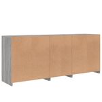 Casa si Gradina - Mobilier - Comode si corpuri - Comode - Servanta cu lumini LED, gri sonoma, 162x37x67 cm - Infinity.ro