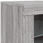 Casa si Gradina - Mobilier - Comode si corpuri - Comode - Servanta cu lumini LED, gri sonoma, 162x37x67 cm - Infinity.ro