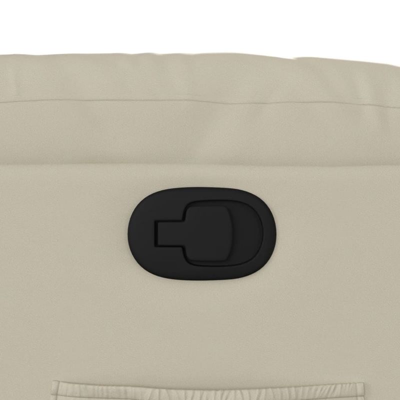 Casa si Gradina - Mobilier - Scaune si fotolii - Fotolii - Fotoliu rabatabil cu ridicare, crem, piele ecologica - Infinity.ro