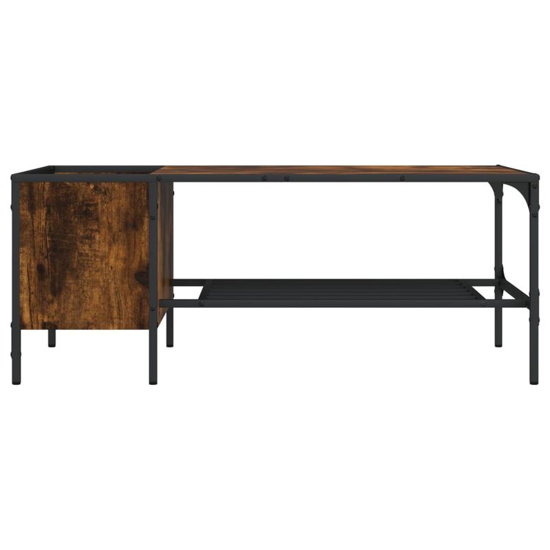 Casa si Gradina - Mobilier - Mese si birouri - Masute de cafea - Masuta de cafea cu raft, stejar fumuriu, 100x51x40 cm, lemn - Infinity.ro