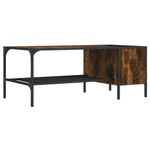 Casa si Gradina - Mobilier - Mese si birouri - Masute de cafea - Masuta de cafea cu raft, stejar fumuriu, 100x51x40 cm, lemn - Infinity.ro