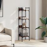 Casa si Gradina - Mobilier - Biblioteci si rafturi - Biblioteci - Biblioteca 4 niveluri, stejar fumuriu, 35x30x138,5 cm - Infinity.ro