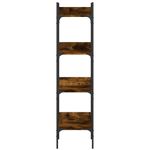 Casa si Gradina - Mobilier - Biblioteci si rafturi - Biblioteci - Biblioteca 4 niveluri, stejar fumuriu, 35x30x138,5 cm - Infinity.ro