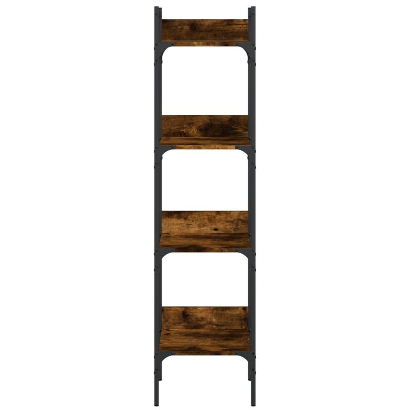 Casa si Gradina - Mobilier - Biblioteci si rafturi - Biblioteci - Biblioteca 4 niveluri, stejar fumuriu, 35x30x138,5 cm - Infinity.ro