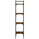 Casa si Gradina - Mobilier - Biblioteci si rafturi - Biblioteci - Biblioteca 4 niveluri, stejar fumuriu, 35x30x138,5 cm - Infinity.ro