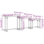 Casa si Gradina - Mobilier - Mese si birouri - Masute de cafea - Mese suprapuse de cafea, 3 buc, stejar sonoma, lemn prelucrat - Infinity.ro