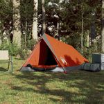Sport si Outdoor - Camping - Corturi camping - Cort de camping pentru 2 persoane, gri/portocaliu, impermeabil - Infinity.ro