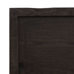 Casa si Gradina - Mobilier - Mobilier baie - Blaturi baie - Blat de baie, maro inchis, 80x60x(2-6) cm, lemn masiv tratat - Infinity.ro