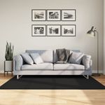 Casa si Gradina - Textile si covoare - Covoare - Covoare casa - Covor HUARTE, fir scurt, moale si lavabil, negru, 120x170 cm - Infinity.ro