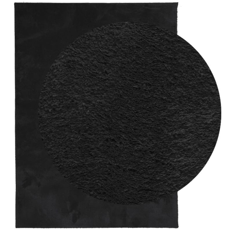 Casa si Gradina - Textile si covoare - Covoare - Covoare casa - Covor HUARTE, fir scurt, moale si lavabil, negru, 120x170 cm - Infinity.ro