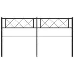 Casa si Gradina - Mobilier - Paturi si accesorii - Accesorii paturi - Tablie de pat metalica, negru, 150 cm - Infinity.ro