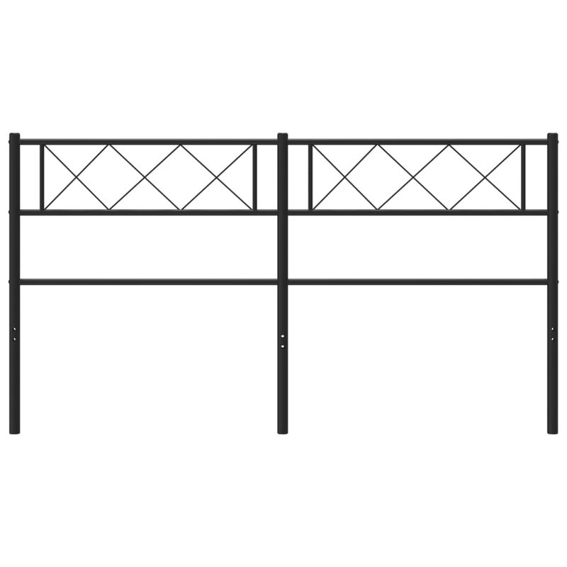 Casa si Gradina - Mobilier - Paturi si accesorii - Accesorii paturi - Tablie de pat metalica, negru, 150 cm - Infinity.ro