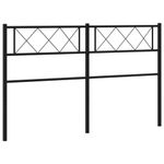 Casa si Gradina - Mobilier - Paturi si accesorii - Accesorii paturi - Tablie de pat metalica, negru, 150 cm - Infinity.ro