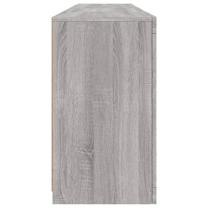 Casa si Gradina - Mobilier - Comode si corpuri - Comode - Servanta cu lumini LED, gri sonoma, 164x37x67 cm - Infinity.ro