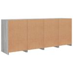 Casa si Gradina - Mobilier - Comode si corpuri - Comode - Servanta cu lumini LED, gri sonoma, 164x37x67 cm - Infinity.ro