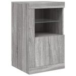 Casa si Gradina - Mobilier - Comode si corpuri - Comode - Servanta cu lumini LED, gri sonoma, 164x37x67 cm - Infinity.ro