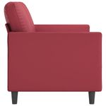 Casa si Gradina - Mobilier - Canapele si coltare - Canapele - Canapea cu 3 locuri, rosu vin, 180 cm, piele ecologica - Infinity.ro