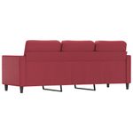 Casa si Gradina - Mobilier - Canapele si coltare - Canapele - Canapea cu 3 locuri, rosu vin, 180 cm, piele ecologica - Infinity.ro