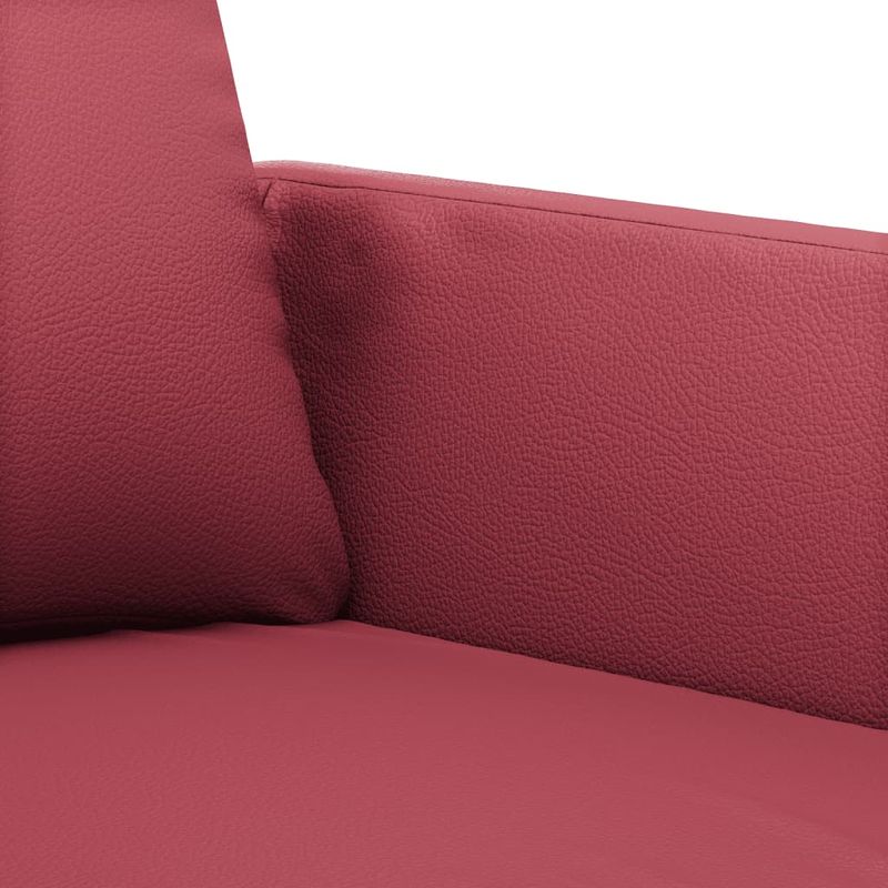 Casa si Gradina - Mobilier - Canapele si coltare - Canapele - Canapea cu 3 locuri, rosu vin, 180 cm, piele ecologica - Infinity.ro