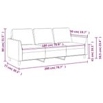 Casa si Gradina - Mobilier - Canapele si coltare - Canapele - Canapea cu 3 locuri, rosu vin, 180 cm, piele ecologica - Infinity.ro