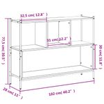 Casa si Gradina - Mobilier - Biblioteci si rafturi - Biblioteci - Biblioteca, gri sonoma, 102x28x77,5 cm, lemn prelucrat - Infinity.ro