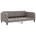 Casa si Gradina - Mobilier - Paturi si accesorii - Paturi - Pat de zi cu extensie si sertare, gri taupe, 100x200 cm, textil - Infinity.ro