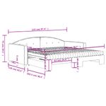 Casa si Gradina - Mobilier - Paturi si accesorii - Paturi - Pat de zi cu extensie si saltele, albastru, 100x200 cm, catifea - Infinity.ro
