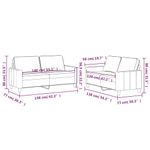 Casa si Gradina - Mobilier - Seturi de mobilier - Seturi living - Set de canapele cu perne, 2 piese, galben, catifea - Infinity.ro