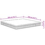 Casa si Gradina - Mobilier - Saltele si somiere - Saltele - Saltea cu arcuri bonnell King Size, fermitate medie, 200x200 cm - Infinity.ro