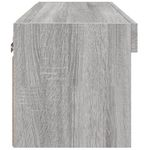 Casa si Gradina - Mobilier - Comode si corpuri - Comode - Comoda TV cu lumini LED, gri sonoma, 60x30x30 cm - Infinity.ro
